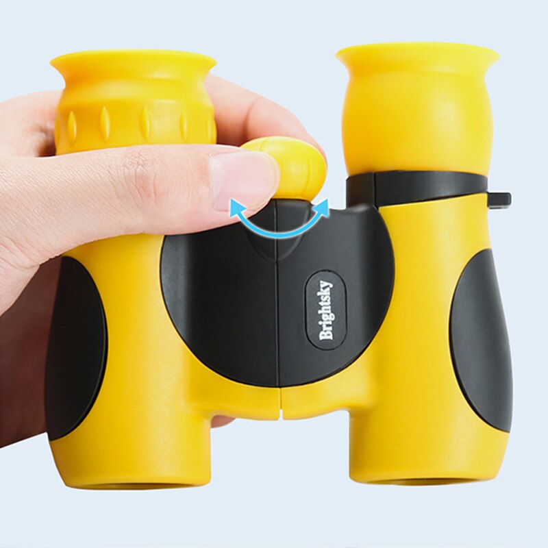 Kids Real Telescope Soft Silicone Binoculars 8x21 Zoom Telescope For Students Girls Boys Birthday Gift Children Travel Telescope