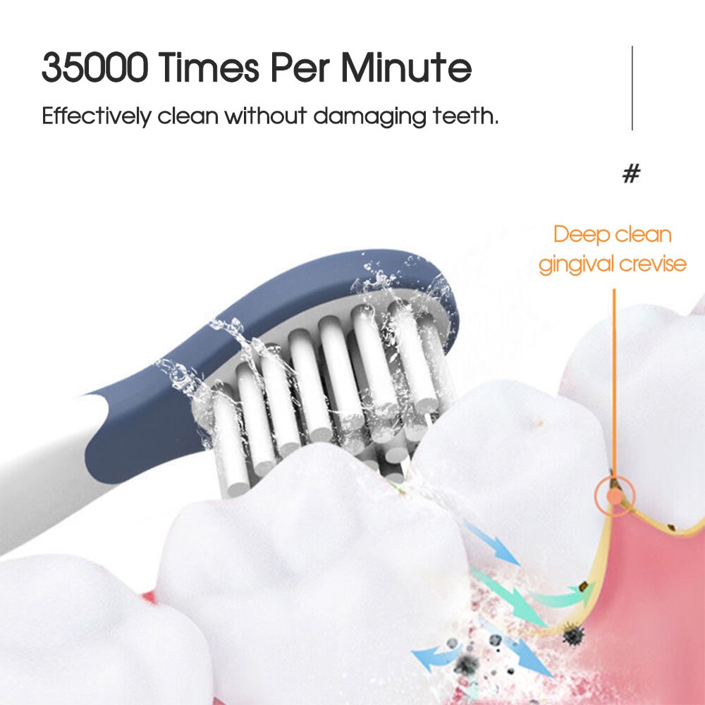 Cartoon USB Rechargeable Soft Brush 3-12 Years Old Kids Sonic Electric Toothbrush For Children's 3 Modes Oral Cleaner Care