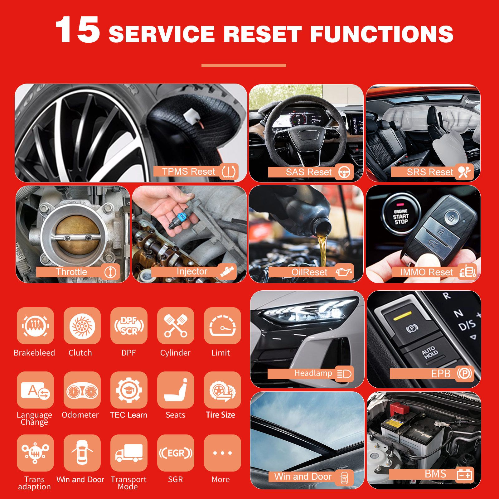 KINGBOLEN EDIAG Full System OBD2 Diagnostic Tool with All Brands License Free Update for One Year