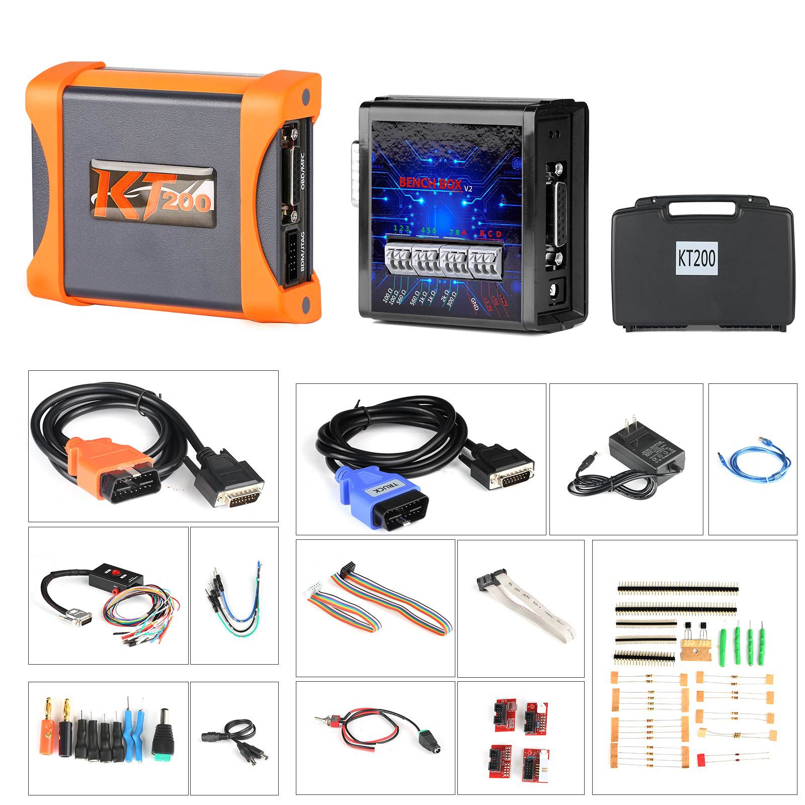 [Basic Auto Version] KT200 ECU Programmer Master Version Support ECU Maintenance Chip Tuning DTC Code Removal OBD/BOOT/BDM/JTAG