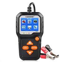 KONNWEI KW650 Car Motorcycle Battery Tester 12V 6V  Battery System Analyzer 2000CCA Charging Cranking Test Tools for the Car