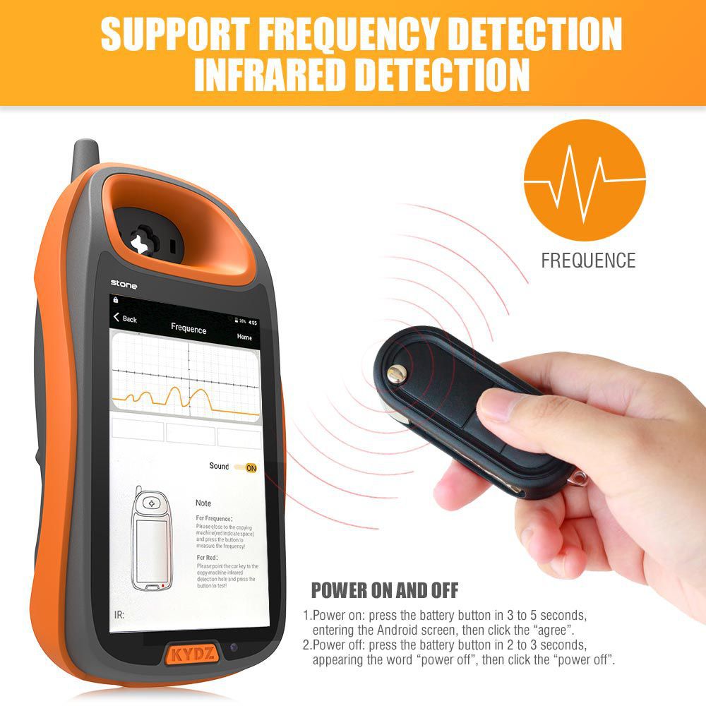 KYDZ Smart Key Programmer Android Handheld Supports Remote Test Frequency-Refresh Generate Chip Recognition-Smart Card Generate