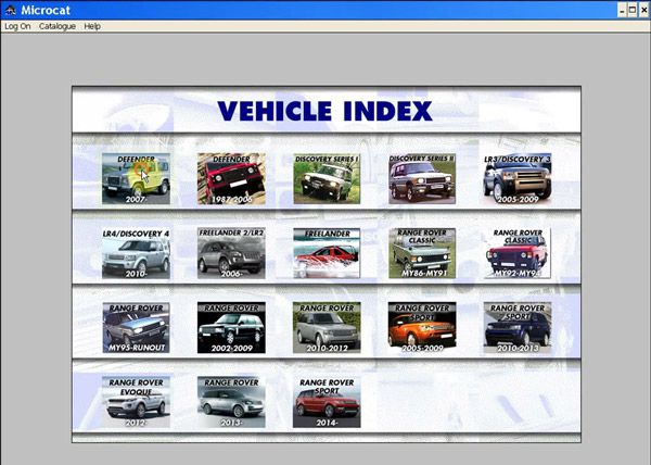 New and Latest Microcat Electronic Parts Selling System 2013.07 for Land Rover