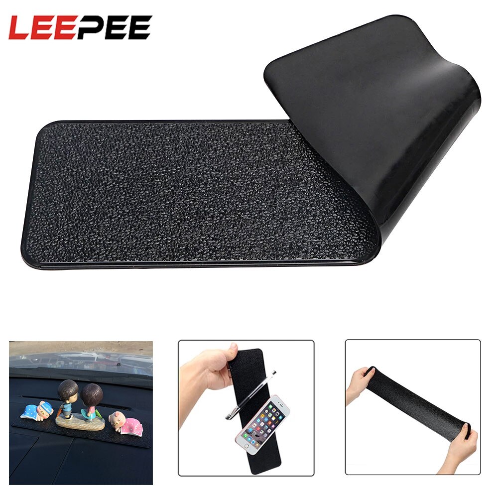Large Long Car Dashboard Sticky Pad Non-Slip  PU Leather Mat Gel Magic Anti-slip Mat Car-styling For Phone Key GPS Tablet Holder
