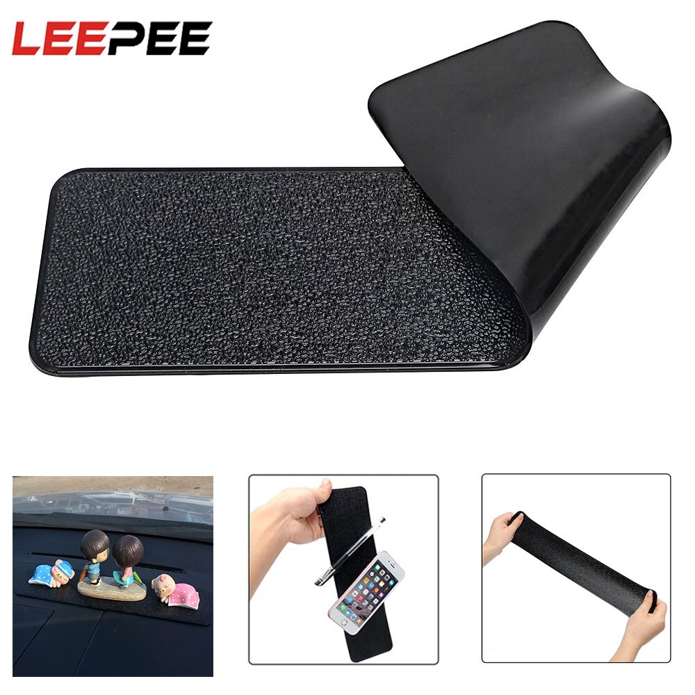 Large Long Car Dashboard Sticky Pad Non-Slip PU Leather Mat Gel Magic Anti-slip Mat Car-styling For Phone Key GPS Tablet Holder