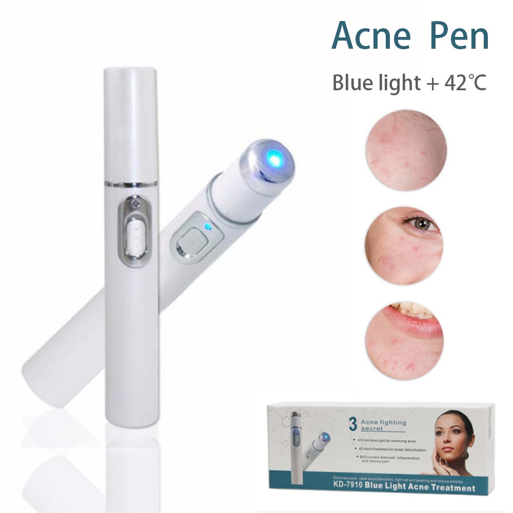 Laser Ance Pen Protable Beauty Machine Acne Treatment Aging Anti-Wrinkle Scar Remover Device Laser Blue Light Therapy Acne Pen