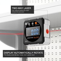 Laser Digital Protractor Inclinometer Protractor Laser USB Inclinometer Level Angle Finder Goniometer Magnet Tilt Measuring Tool