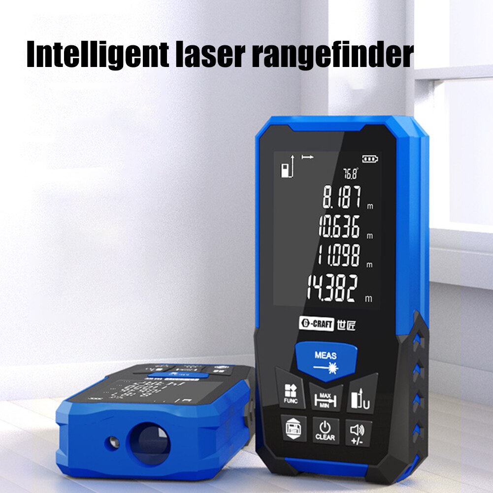 40-120M Laser Distance Meter Electronic Roulette Laser Digital Tape Rangefinder Trena Metro Laser Range Finder Measuring Tape
