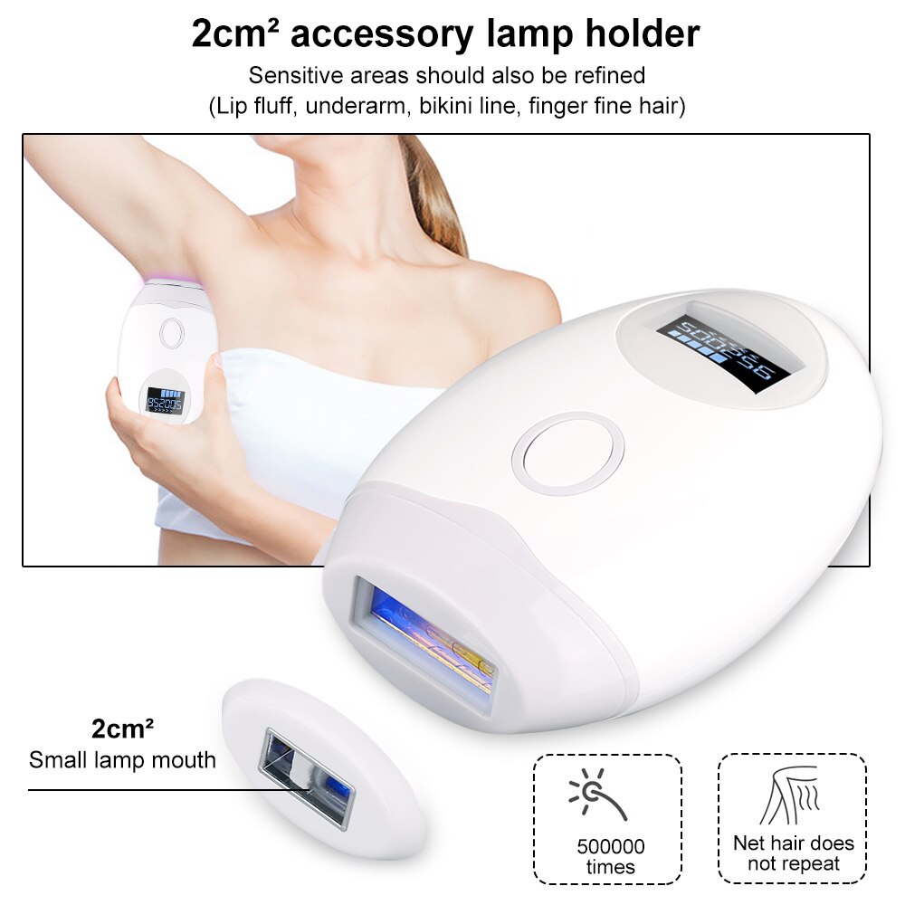 IPL Laser Epilator Led Display Hair Removal Machine Perasmanent Photoepilator Hair Remover Body Face Underarm Bikini Trimmer