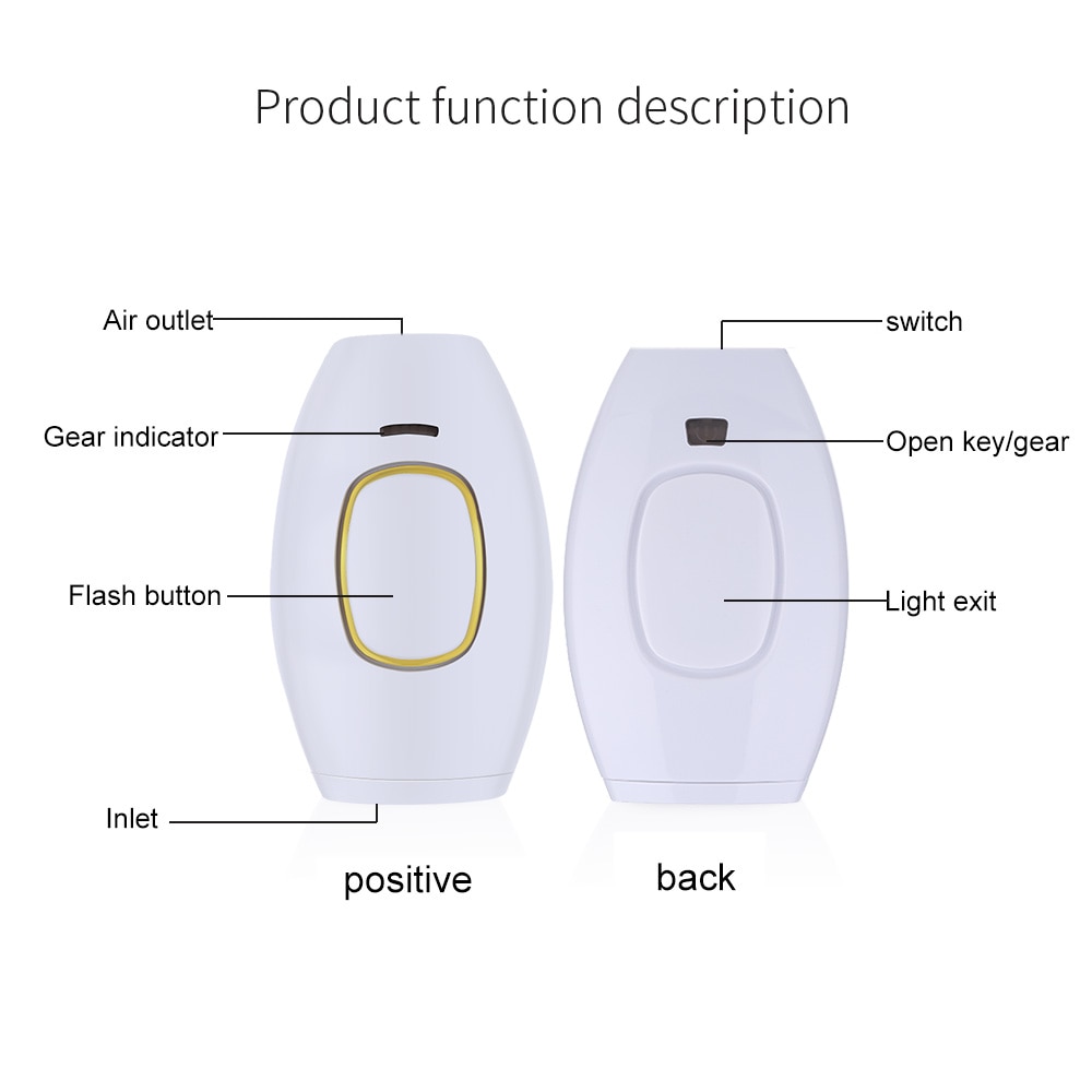 500000 Flash IPL Laser Epilator Portable Depilator Machine Full Body Face Hair Removal Device Painless Mini Hair Remover Machine