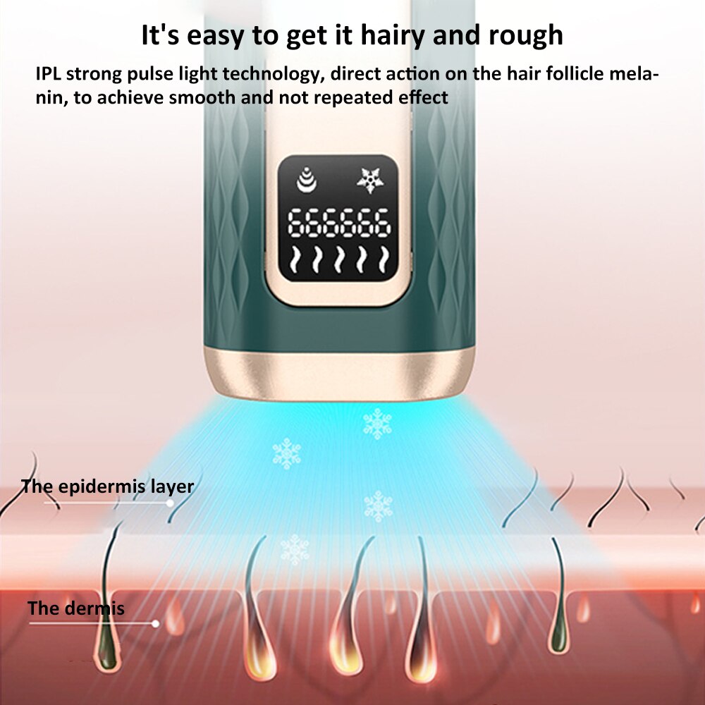 999999 Flash IPL Freezing Point Laser Hair Removal Device Painless Hair Removal Professional Permanent Body Epilator Machine