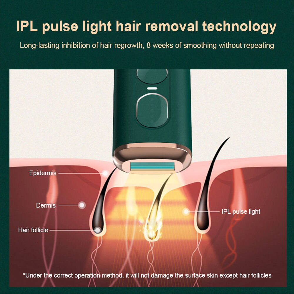 500000 Flash IPL Laser Hair Removal Epilator Women Bikini Trimmer Hair Remover Permanent Epilator Painless Lady Photoepilator