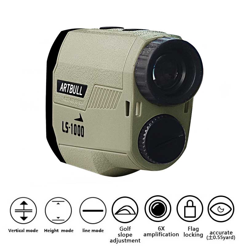 Laser Rangefinder for Hunting 1000M 650M Golf Range Finder with Flag-Lock slope pin Laser Distance meter Rangefinder Binoculars