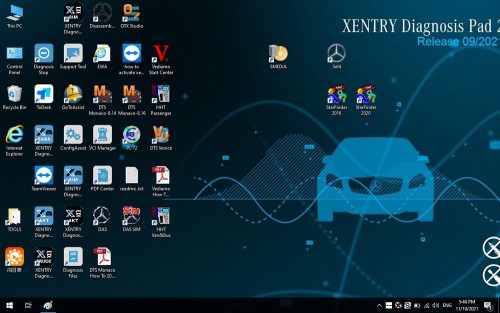 V2024.12 MB Star Diagnostic SD Connect C4 500G HDD Win10 Support HHT-WIN Vediamo and DTS Monaco