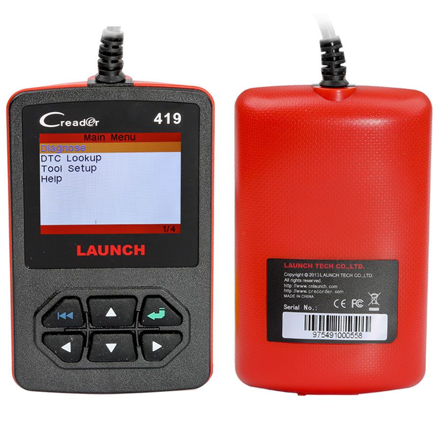 Original Launch CReader 419 DIY Scanner OBDII/EOBD Auto Diagnostic Scan Tool Code Reader Free Update Online