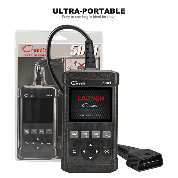 LAUNCH CReader 5001 Code Reader Full OBDII/EOBD Diagnostic Functions Scan Too