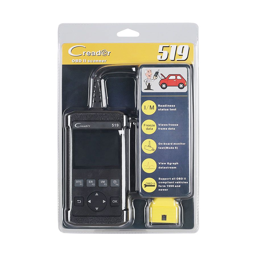 Original Launch CReader 519 OBD2 Code Reader Read Vehicle Information Diagnostic Tools