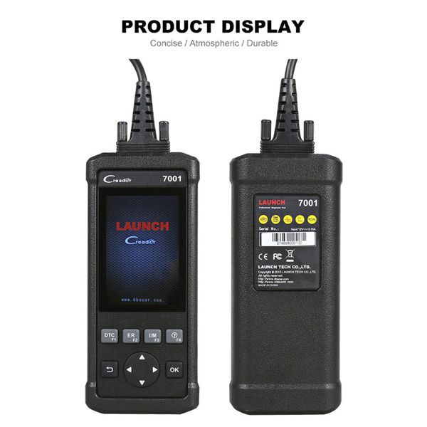 LAUNCH DIY Code Reader CReader 7001 Full OBD2 Scanner/Scan Tool with Oil Resets Service