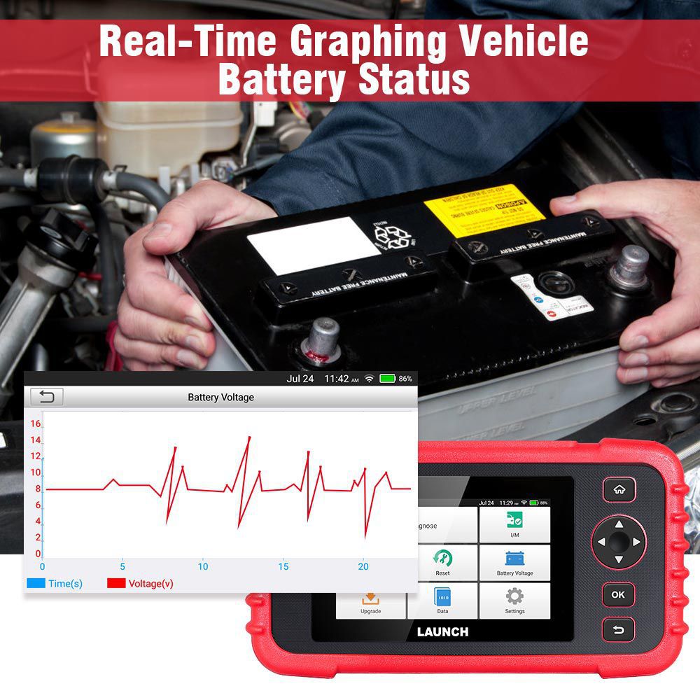 Original LAUNCH Creader CRP129X Car Diagnostic Tool for Engine/Transmission/ABS/SRS Advanced Version of CRP129