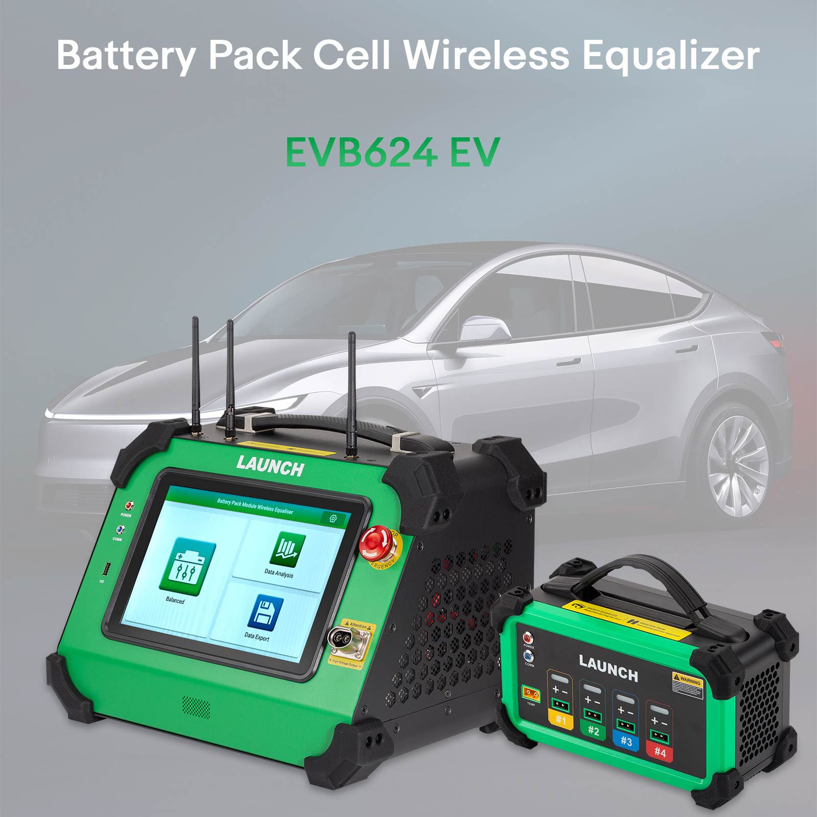 LAUNCH EVB624 EV Battery Pack Cell Wireless Equalizer(24 Channels)