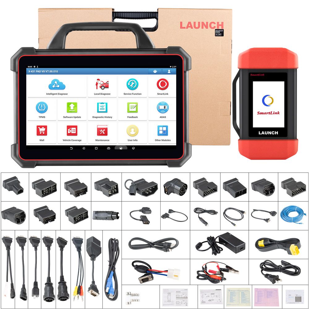 2024 Launch X-431 PAD VII PAD 7 Elite Automotive Diagnostic Tool Support Online Coding Programming and ADAS Calibration 
