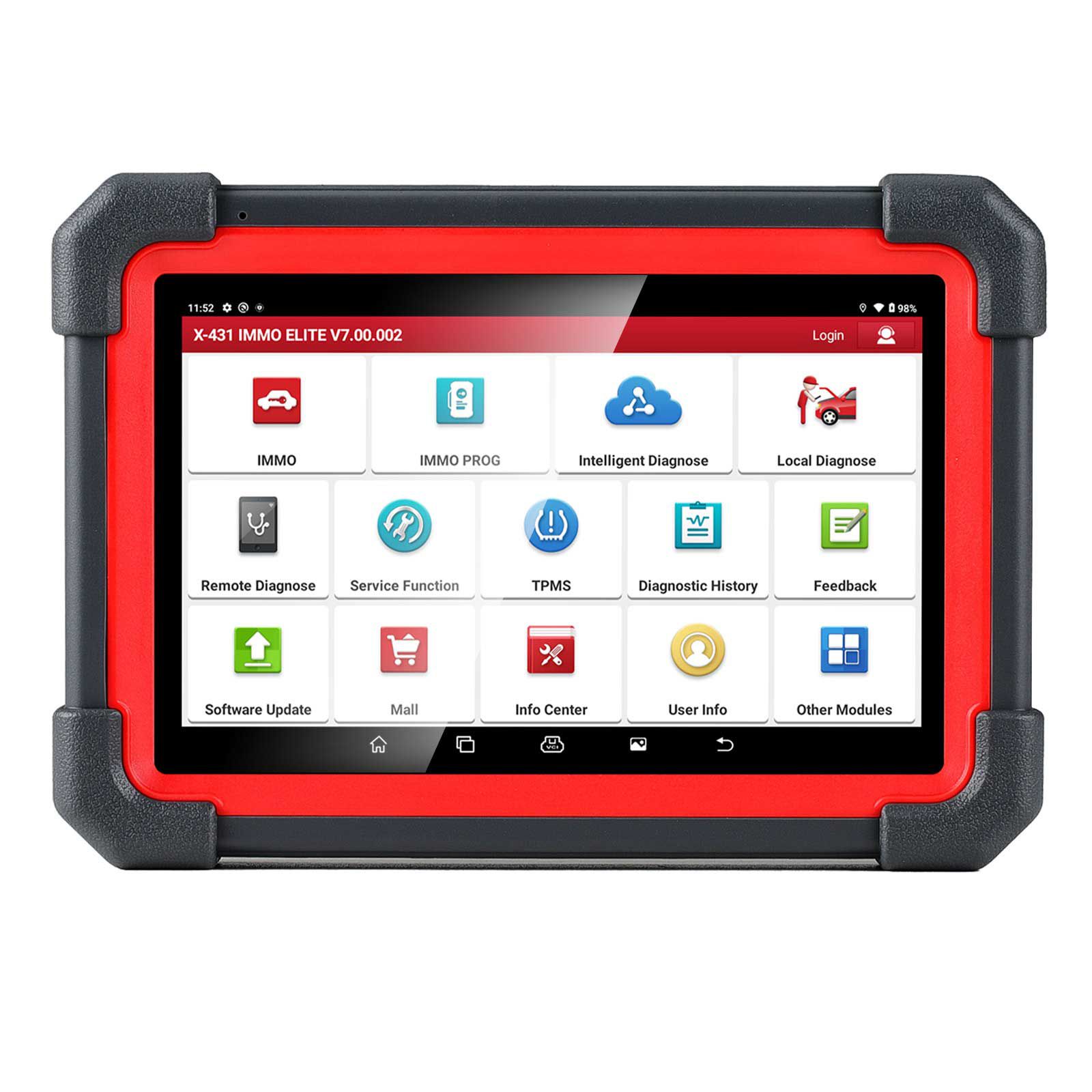 Launch X431 IMMO Elite Key Programmer Car Immobilizer Programming Tools All System Diagnostic Scanner with 39 Reset Service