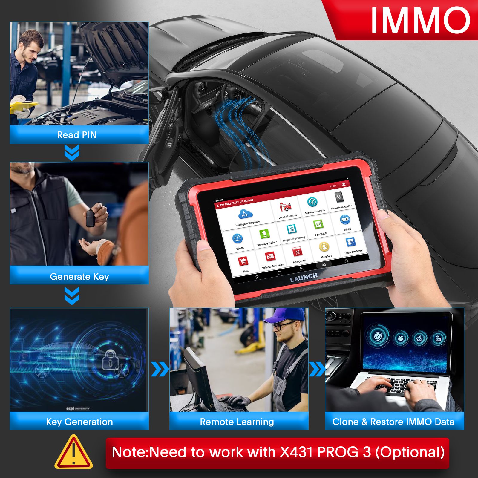 New Launch X431 PRO ELITE Auto Full System Car Diagnostic Tools CAN FD Active Tester OBD2 Scanner