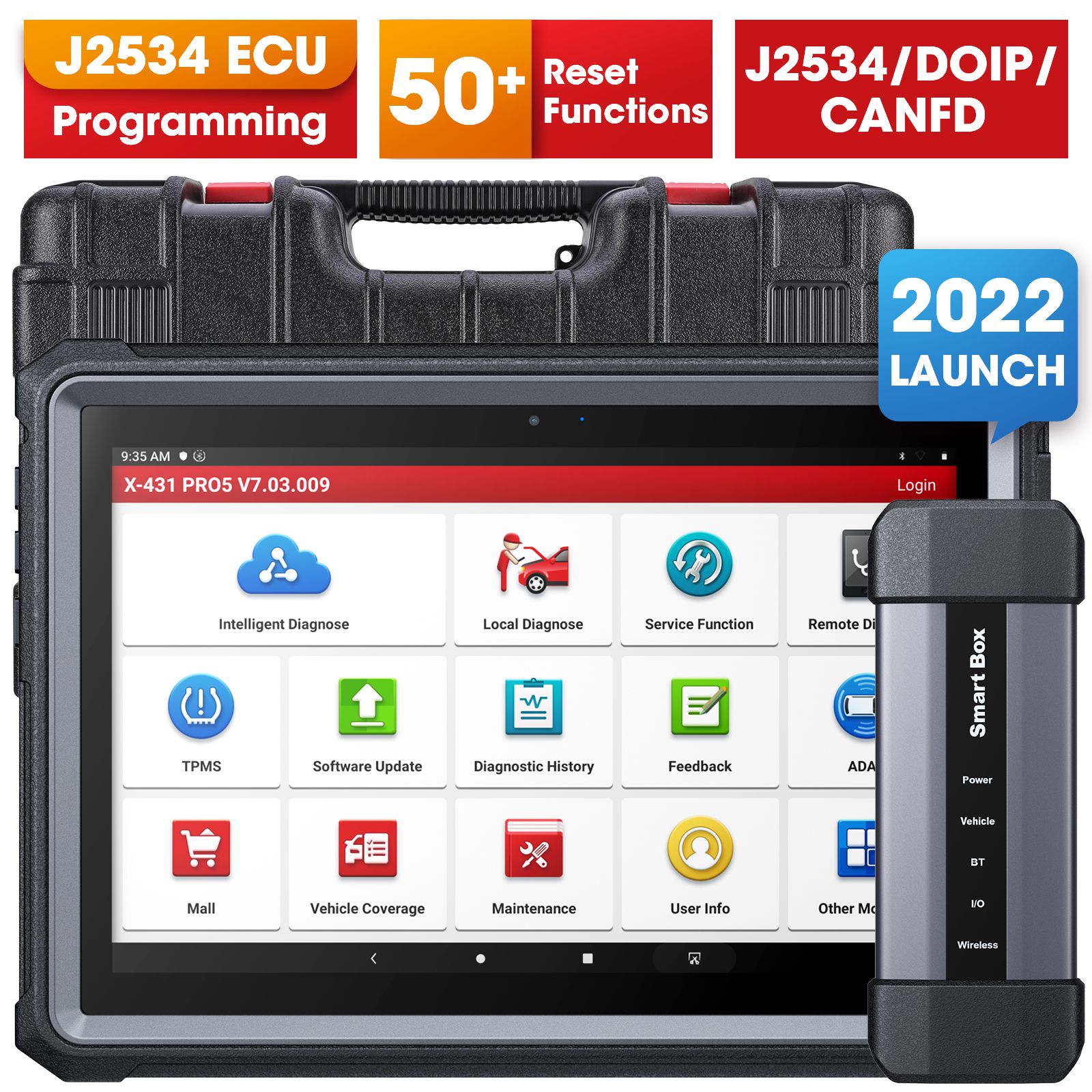 2024 New Launch X431 PRO5 PRO 5 Car Diagnostic Tool Full System Intelligent Scanner Support Online Programming for Mercedes and BMW