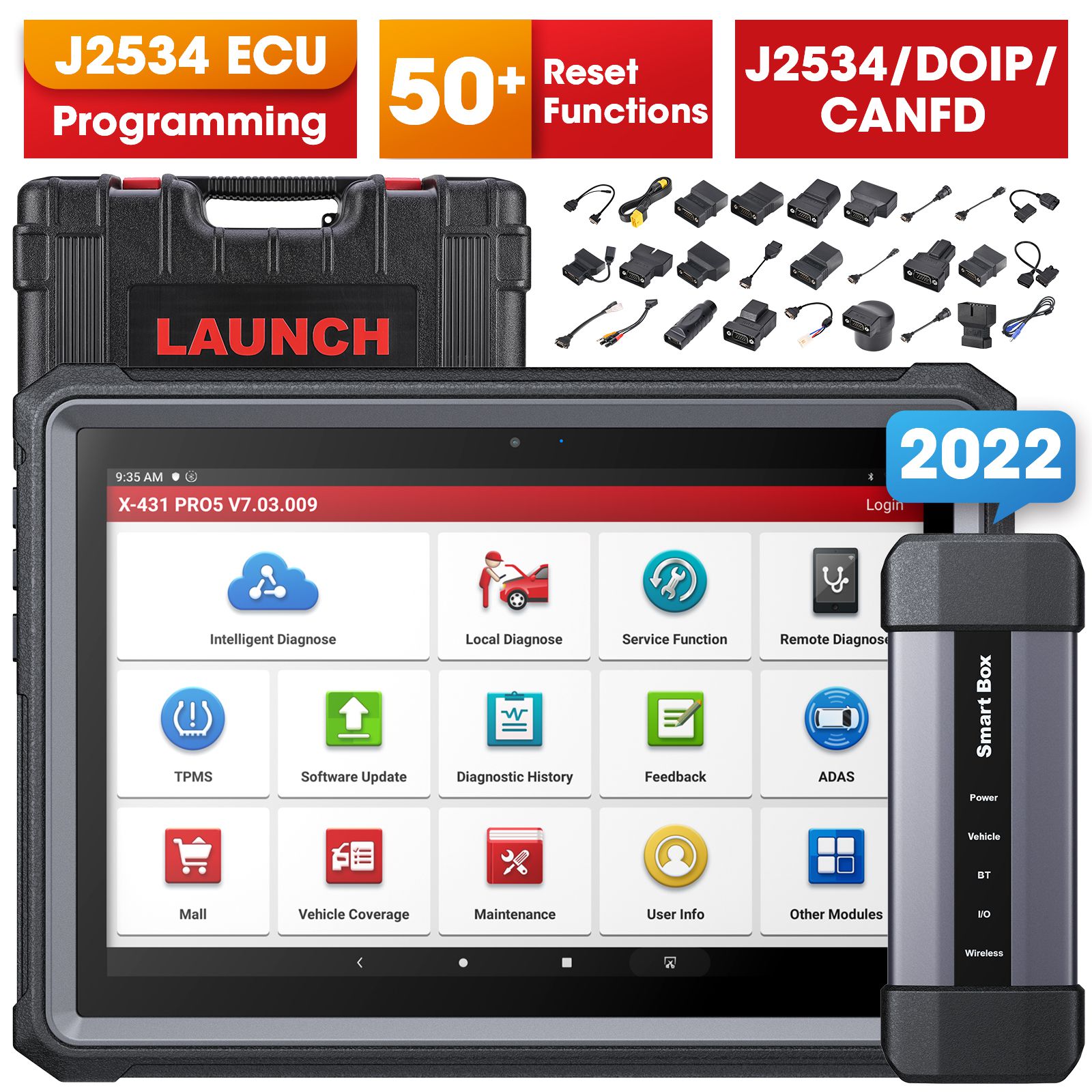 2022 Newest Launch X431 PRO5 PRO 5 Car Diagnostic Tool Automotive Tool Full System OBD2 Scanner Intelligent Diagnosis Tool 2 Years Free Update