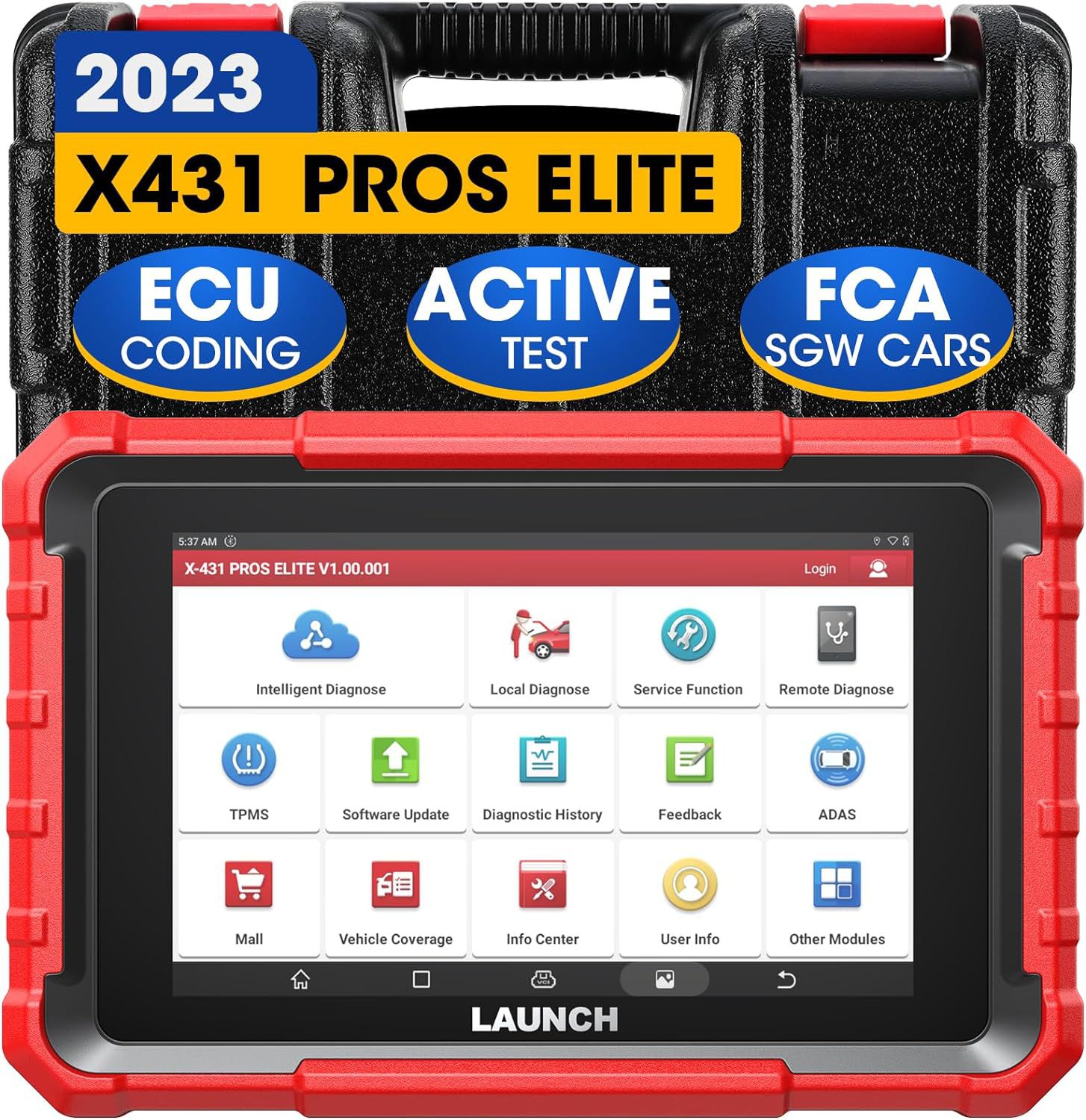 2024 Launch X-431 PROS Elite 8inch Bidirectional Scan Tool with CANFD ECU Coding Full System 32+ Special Function VAG Guide