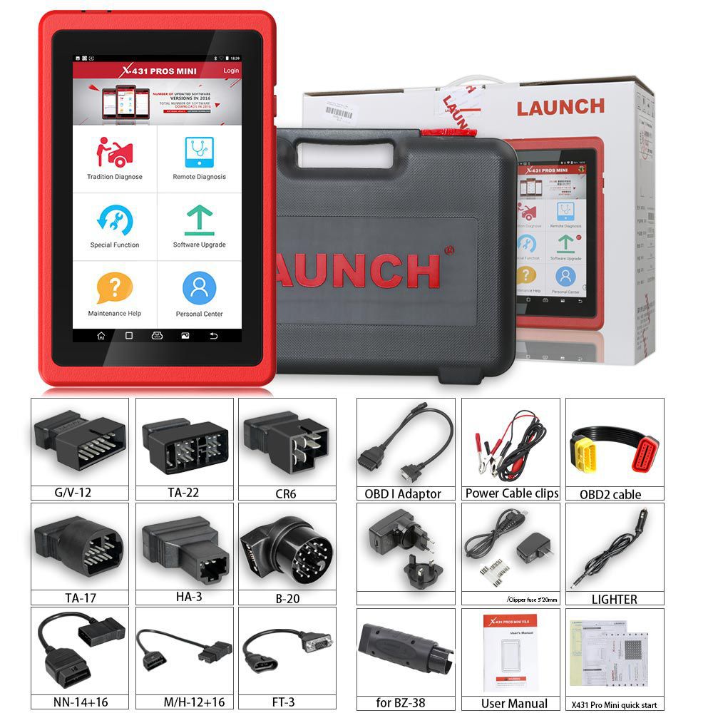 Launch X431 ProS Mini Android Pad Multi-system Multi-brand Diagnostic & Service Tool 2 Years Free Update