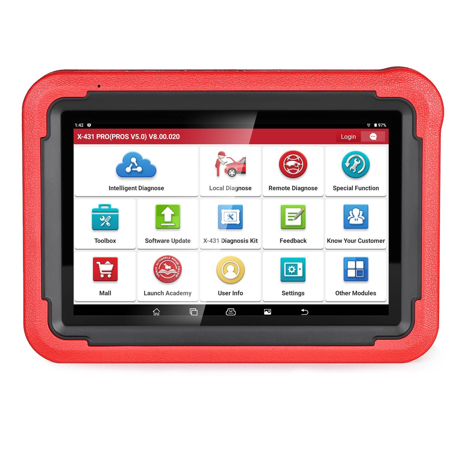 Launch X-431 PRO PROS V5.0 Diagnostic Tool 37 Special Functions Intelligent Diagnose TPMS Supports CANFD and DOIP