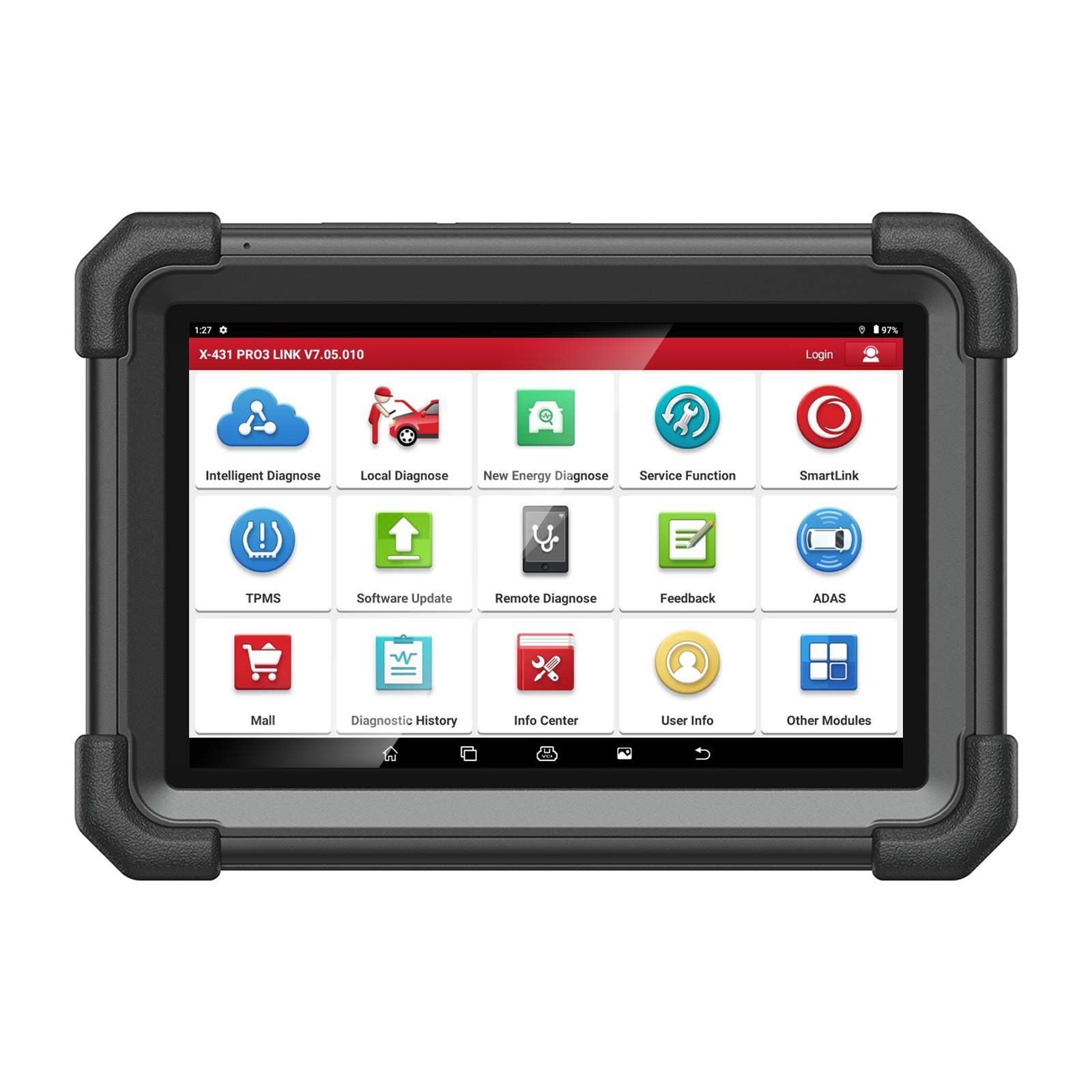 2024 Launch X431 V+ SmartLink HD Heavy Duty Truck Diagnostic Tool for 12V 24V Trucks