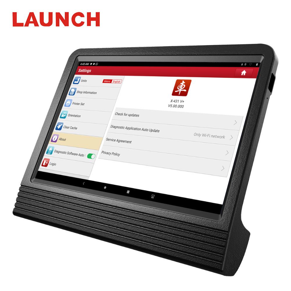 Launch X431 V+ Wifi/Bluetooth 10.1inch Tablet Global Version 1 Years Update Online