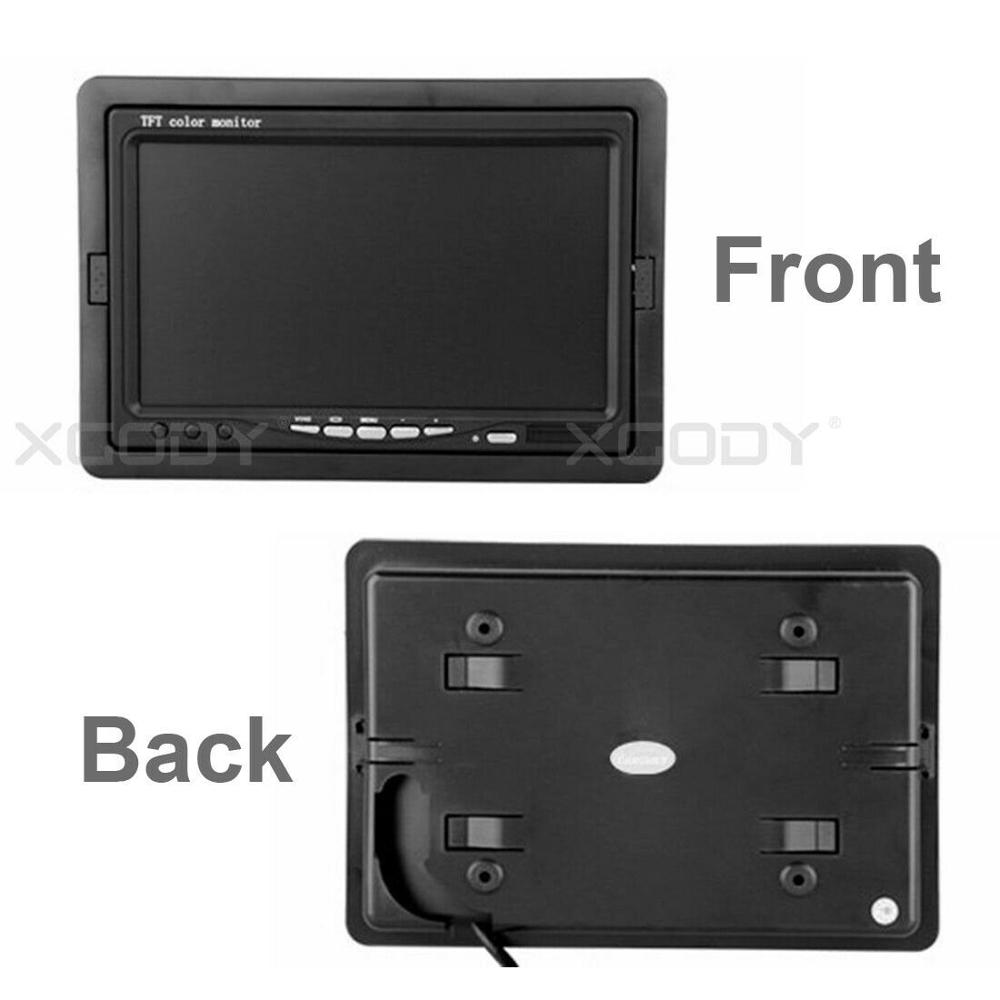 7 '' LCD Car Monitor Full-color Display For VCD GPS Car Rearview Camera PAL/NTSC Dual System 24V input 800 x 480 Remote Control