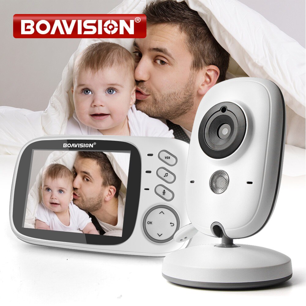 3.2 Inch Color LCD Wireless Video Baby Monitor Night Vision 5m Nanny Monitor Bebek Lullabies Surveillance Security Camera VB603