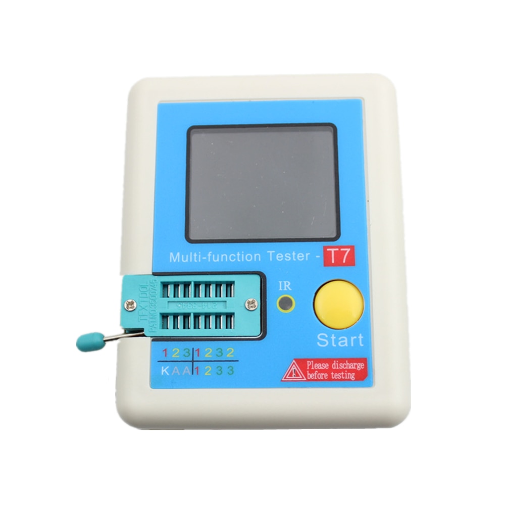 LCR-T7 New Transistor Tester TFT Diode Triode Capacitance Meter LCR ESR Meter NPN PNP MOSFET IR Multifunction Tester Multimeter