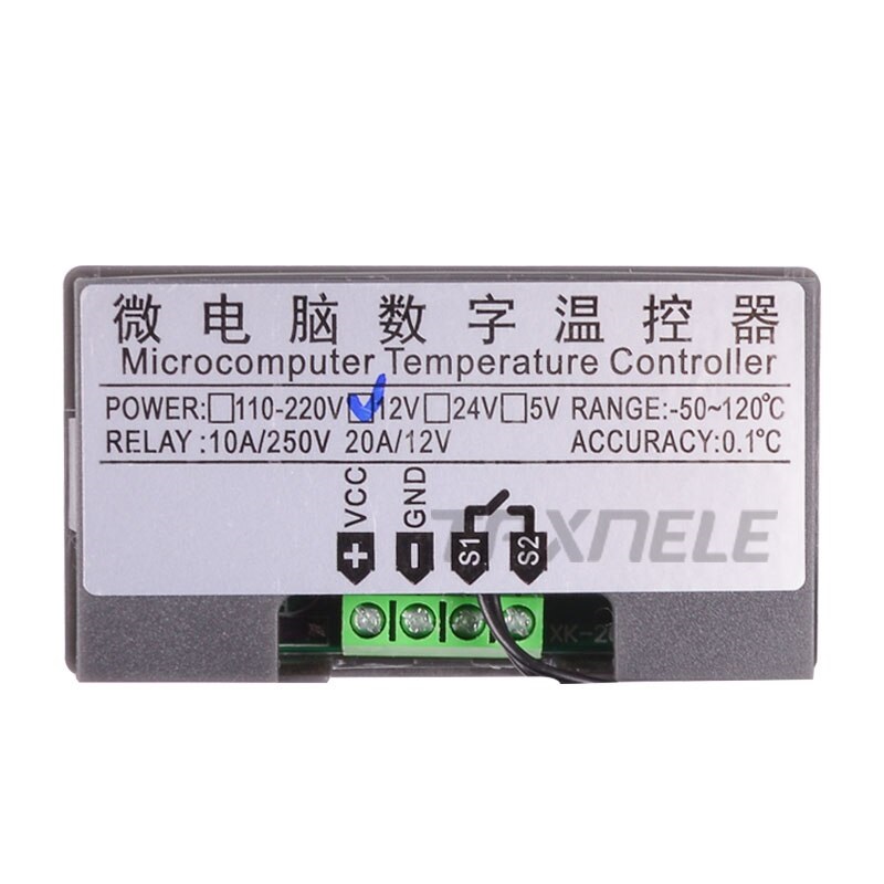 W3230 Microcomputer Temperature Controller Digital Thermostat Regulator Red and Blue LED Display Heating Cooling Controller