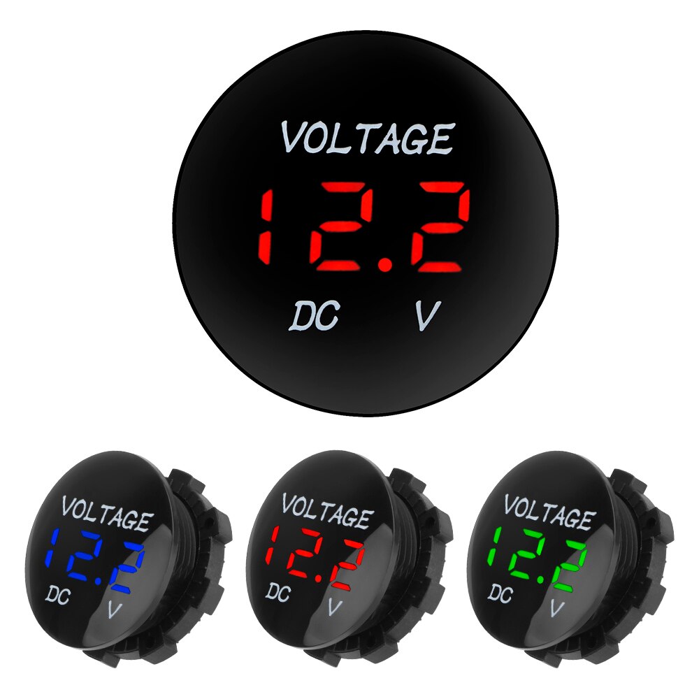 DC 12V-24V Led Display Mini Digital Voltmeter Ammete for Car Auto Motorcycle Voltage Meter Tester
