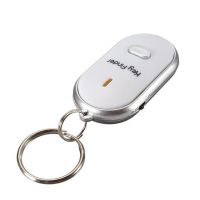 LED Key Finder Locator Find Lost Keys Chain Keychain Whistle Sound Control Locator Keychain Accessories QJY99