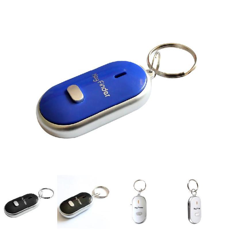 LED Key Finder Locator Find Lost Keys Chain Keychain Whistle Sound Control Locator Keychain Accessories QJY99