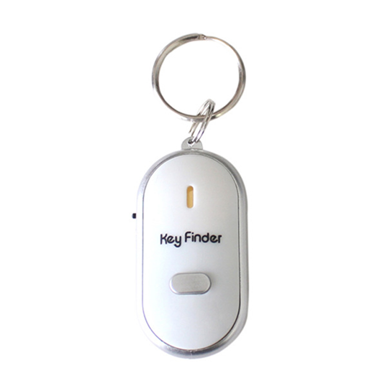 LED Key Finder Locator Find Lost Keys Chain Keychain Whistle Sound Control Locator Keychain Accessories QJY99