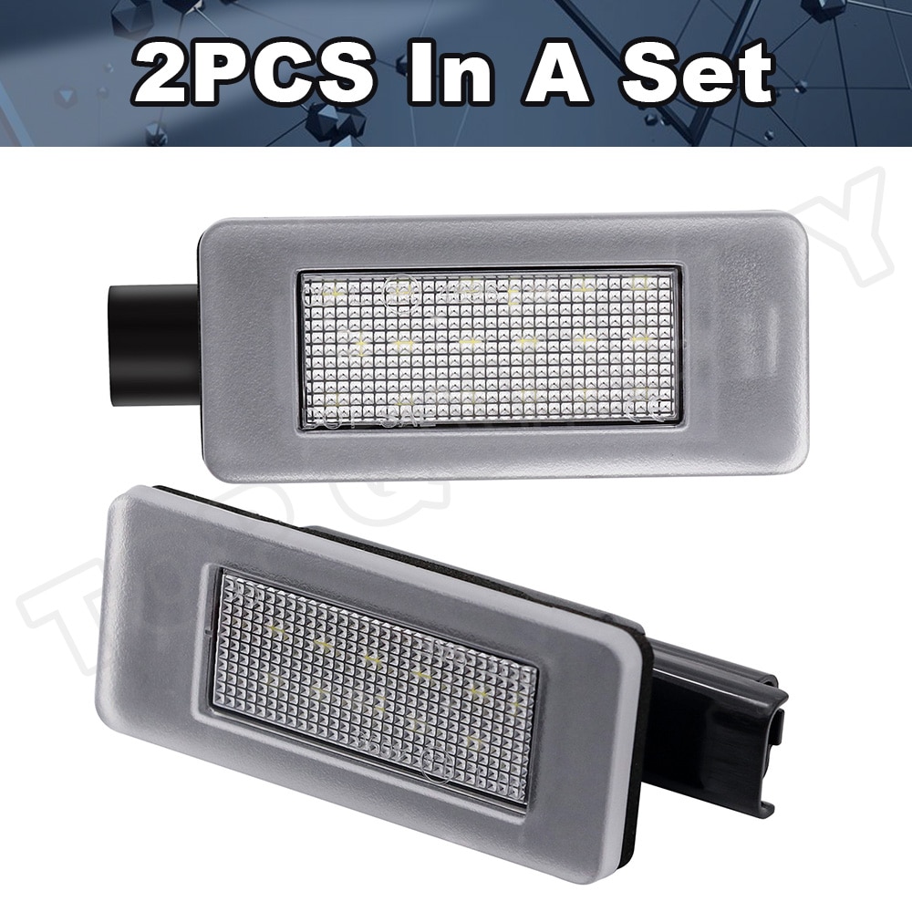 2X  Error Free LED Rear Number License Plate Light Lamps For Peugeot 308 II 2 MK2 3008 II 208 2008 207 CC Bright White Lamp