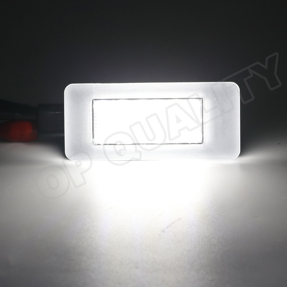 2X  Error Free LED Rear Number License Plate Light Lamps For Peugeot 308 II 2 MK2 3008 II 208 2008 207 CC Bright White Lamp