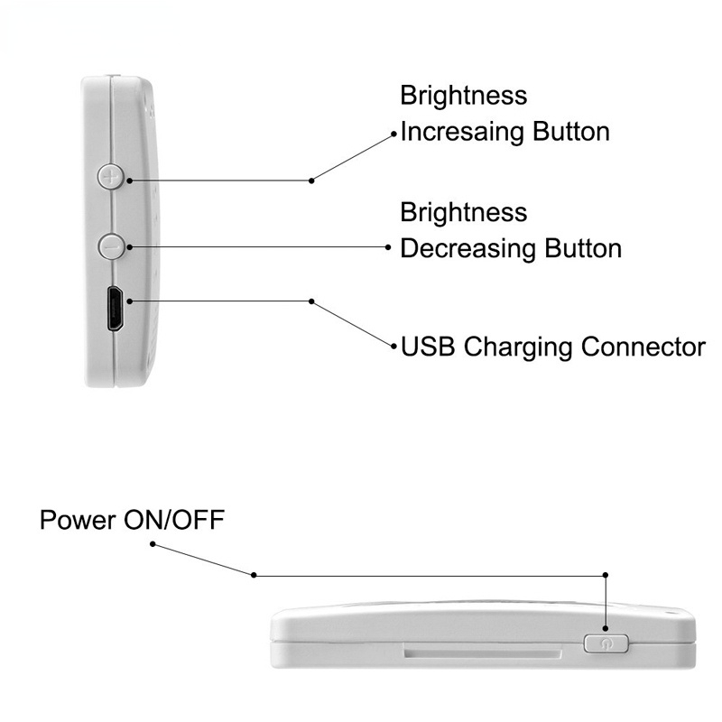 LED Video Light Commlite CM-PL12B II High CRI>95 Super bright Portable Multi-functional Mini Video Light for Smartphones Cameras