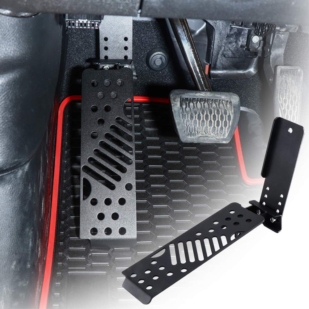 Metal Car Auto Dead Pedal Adjustable Left Side Foot Rest Kick Panel for Jeep Wrangler JL Sahara Rubicon 2018-2020 Accessories