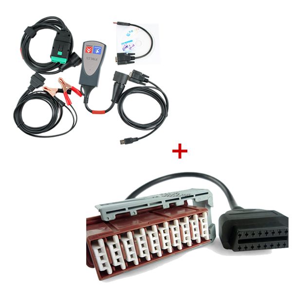 Best Offer Diagnostic Tool for Lexia-3 Citroen/Peugeot Plus 30 pin Cable for Lexia-3 (Square Interface)