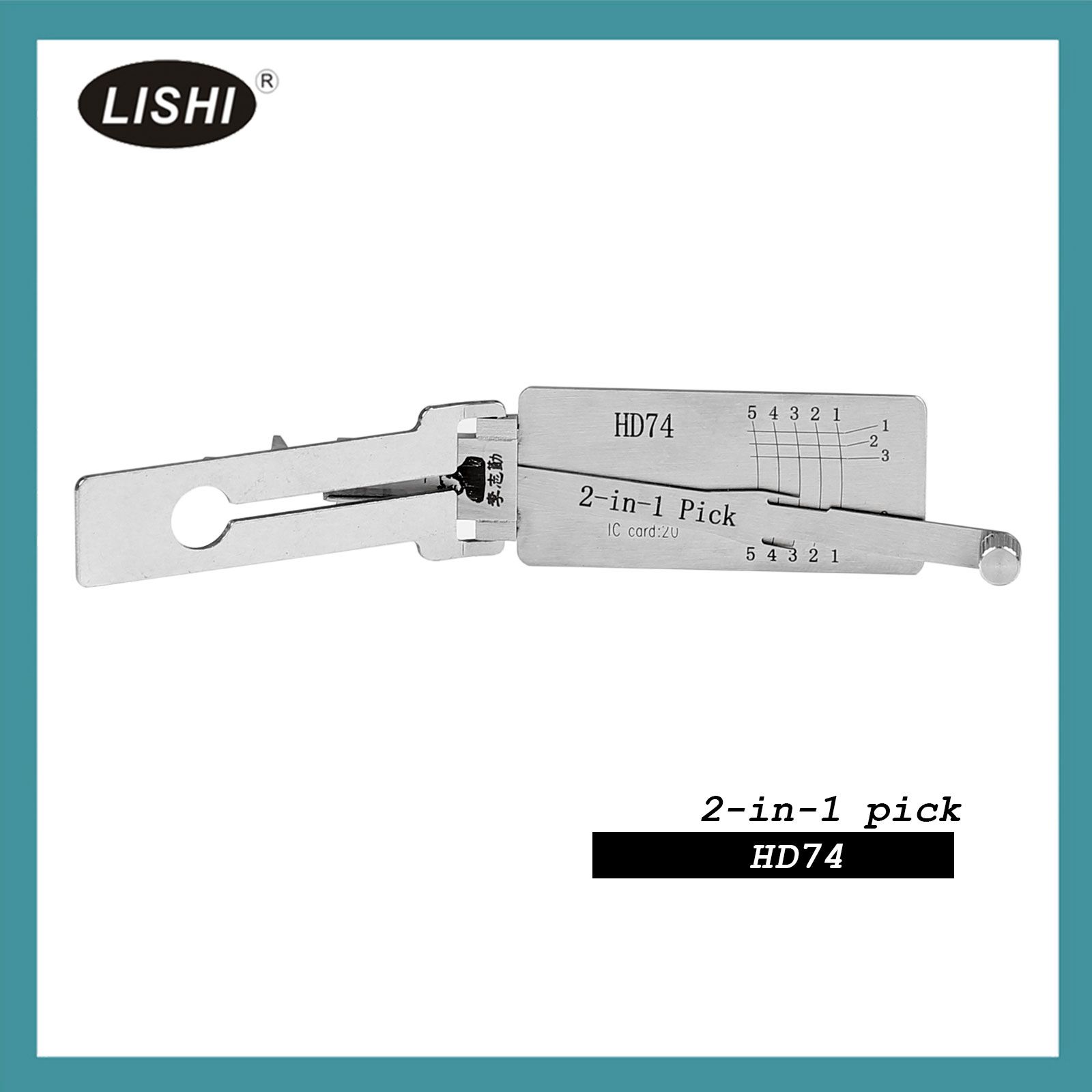 2022 New LISHI HD74 Flat Milling Honda Suzuki KYMCO Kawasaki and Other Motorcycle Left Groove 2-in-1 Tool