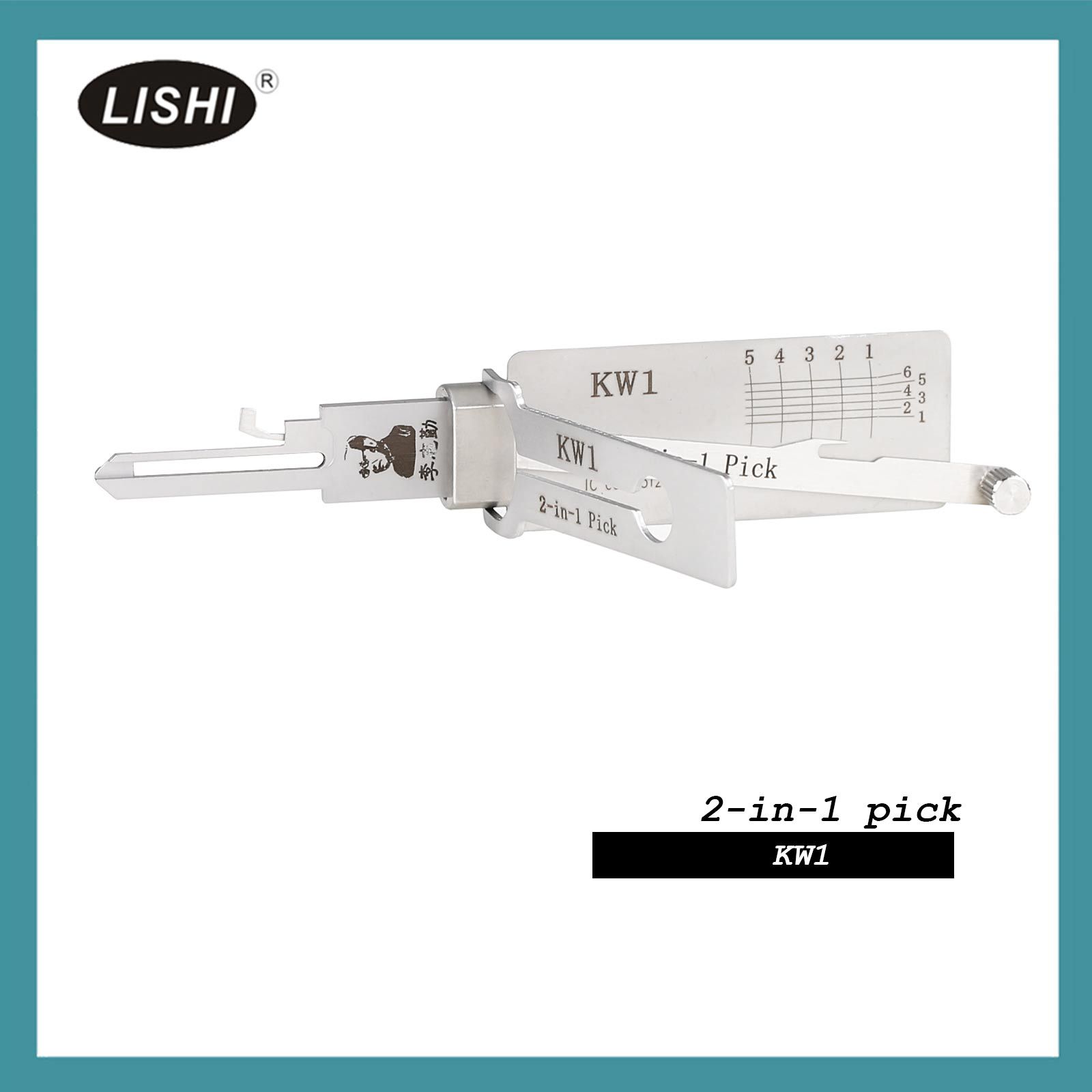 LISHI KW1 Civilian Kwikset (Kate Ann) 5 Bitting 2-in-1 Tool