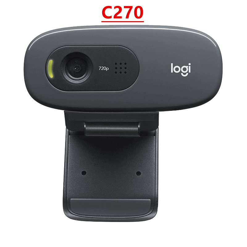 LOGITECH C270/C270i HD Video 720P Webcam Free Drive Online Course Webcam Built-in Micphone USB2.0 Computer Camera 100% Original